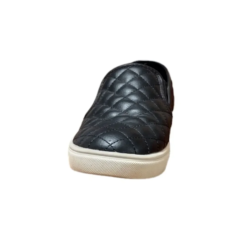 Pre-Owned Used Great Condition Steve Madden ECENTRCQ BLACK Slip Ons Size 8M!